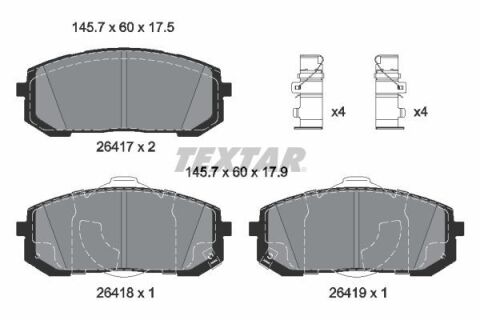 Колодки гальмівні (передні) Hyundai Elantra 20-/Sonata VIII/Kia Optima V 19- Q+