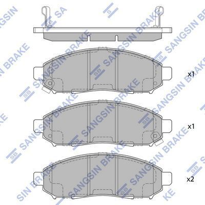 Колодки гальмівні дискові (комплект 4 шт)