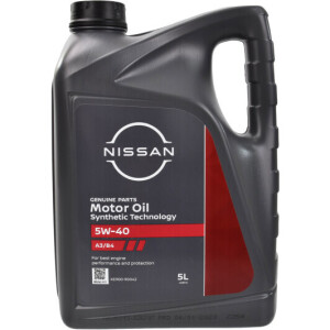 Моторна олива Nissan Motor Oil A3/B4 5W-40, 5 літрів