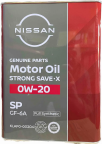 Моторна олива NISSAN Strong Save-X SP GF-6A 0W-20, 4 літри