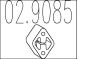 Монтажне кільце вихлопної системи (D (внутр.) - 55,6 мм; D (наружн.) - 69,5 мм; Висота - 12,8 мм), фото 1 - інтерент-магазин Auto-Mechanic