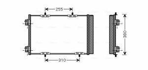 Радіатор кондиціонера C2, C3 Aircross, C3 II, III, C4 Cactus, DS3, Opel, Peugeot 207/2008/208 CITROEN