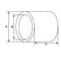Втулка стартера VW Caddy 1.7-1.9SDI/Crafter 30-50 2.5 TDI 06- (11.03x13.54x9.00) = B140929, фото 2 - інтерент-магазин Auto-Mechanic
