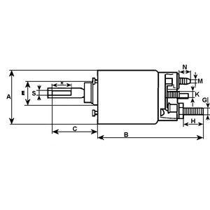 Реле стартера втягуюче Isuzu MIDI/Opel Campo 2.2D 91-96 (12V) = 132059 Реле стартера втягуюче Isuzu MIDI/Opel Campo 2.2D 91-96 (12V) = 132059