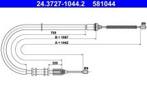 Тросовий привод, стоянкове гальмо