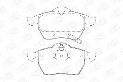 Комплект тормозных колодок, дисковый тормоз