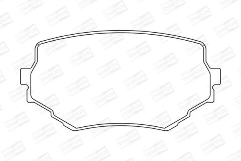 Комплект гальмівних накладок, дискове гальмо