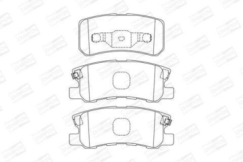 Комплект гальмівних накладок, дискове гальмо