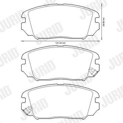 Комплект тормозных колодок, дисковый тормоз
