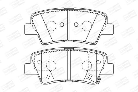 Комплект гальмівних накладок, дискове гальмо Комплект гальмівних накладок, дискове гальмо
