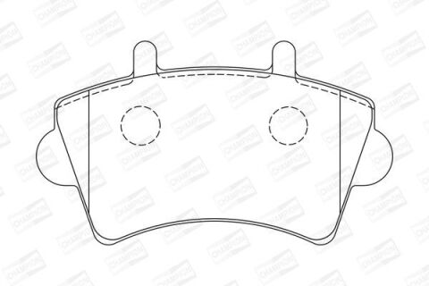 Комплект гальмівних накладок, дискове гальмо Комплект гальмівних накладок, дискове гальмо