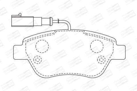 Комплект тормозных колодок, дисковый тормоз
