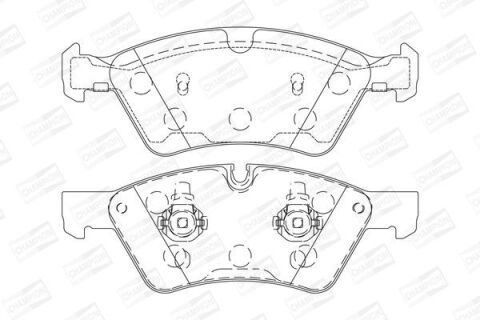 Комплект тормозных колодок, дисковый тормоз