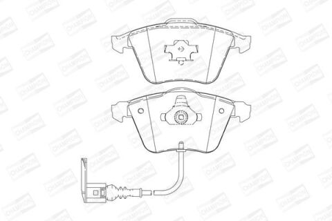Комплект гальмівних накладок, дискове гальмо
