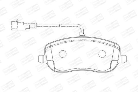 Комплект гальмівних накладок, дискове гальмо