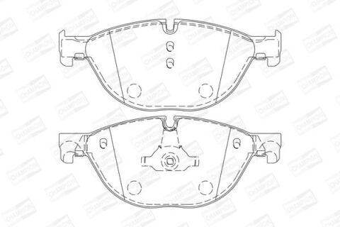 Комплект гальмівних накладок, дискове гальмо Комплект гальмівних накладок, дискове гальмо