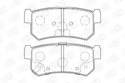 Комплект гальмівних накладок, дискове гальмо