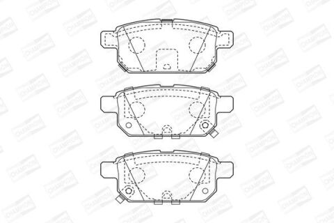 Комплект гальмівних накладок, дискове гальмо