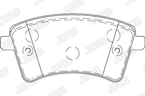 Комплект гальмівних накладок, дискове гальмо Комплект гальмівних накладок, дискове гальмо