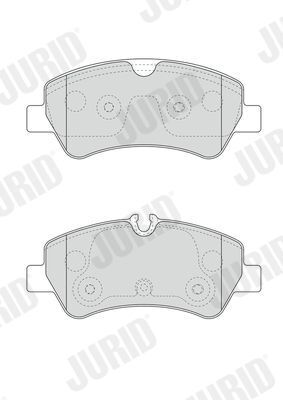 Комплект гальмівних накладок, дискове гальмо Комплект гальмівних накладок, дискове гальмо