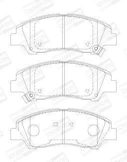 Комплект гальмівних накладок, дискове гальмо Комплект гальмівних накладок, дискове гальмо