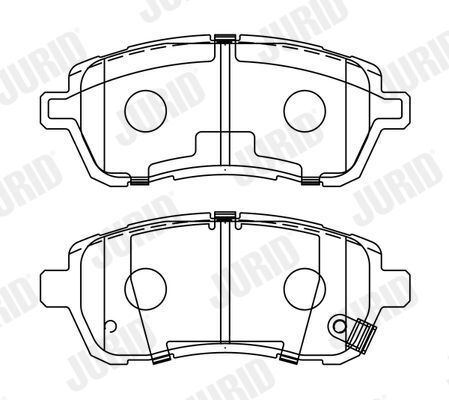 Комплект тормозных колодок, дисковый тормоз