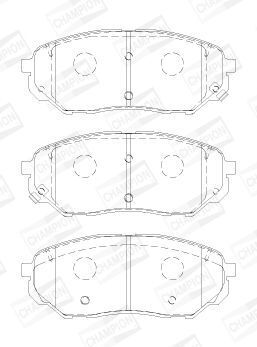 Комплект гальмівних накладок, дискове гальмо