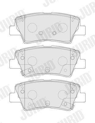 Комплект гальмівних накладок, дискове гальмо