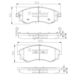 Комплект гальмівних накладок, дискове гальмо