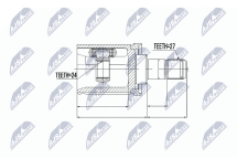 Комплект шарнірів, приводний вал 