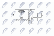 Комплект шарнірів, приводний вал 