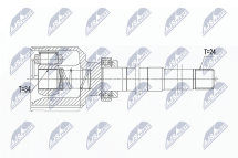 Шарнирный комплект, приводной вал 