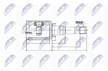 Комплект шарнірів, приводний вал Комплект шарнірів, приводний вал