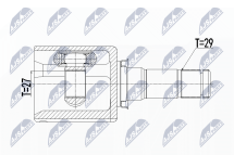 Комплект шарнірів, приводний вал 