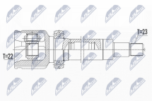 Комплект шарнірів, приводний вал 
