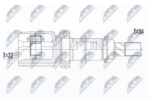 Комплект шарнірів, приводний вал Комплект шарнірів, приводний вал