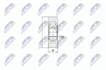 Комплект шарнірів, приводний вал 