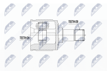 Комплект шарнірів, приводний вал 
