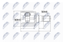 Комплект шарнірів, приводний вал 