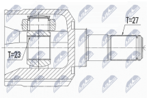 Шарнирный комплект, приводной вал 