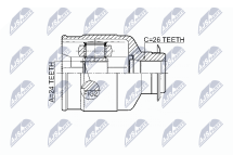Комплект шарнірів, приводний вал 