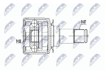 Комплект шарнірів, приводний вал 
