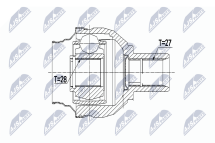 Комплект шарнірів, приводний вал Комплект шарнірів, приводний вал