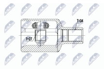 Шарнирный комплект, приводной вал 