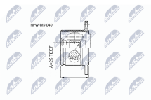Шарнирный комплект, приводной вал 