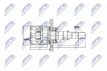Комплект шарнірів, приводний вал 