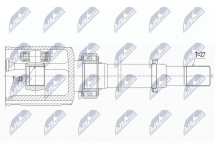 Комплект шарнірів, приводний вал Комплект шарнірів, приводний вал