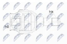 Комплект шарнірів, приводний вал Комплект шарнірів, приводний вал
