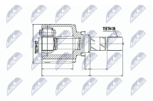 Шарнирный комплект, приводной вал Шарнирный комплект, приводной вал