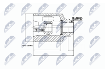 Комплект шарнірів, приводний вал 